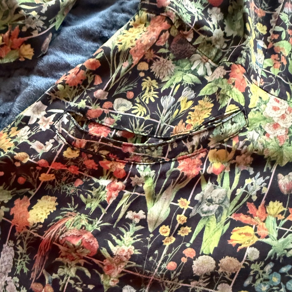 Samantha Pleet botanical grid print Booster Dress - Picture 5 of 6